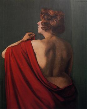 菲利尅斯 瓦洛東 Woman with Red Shawl 菲利尅斯 瓦洛東 Woman with Red Shawl